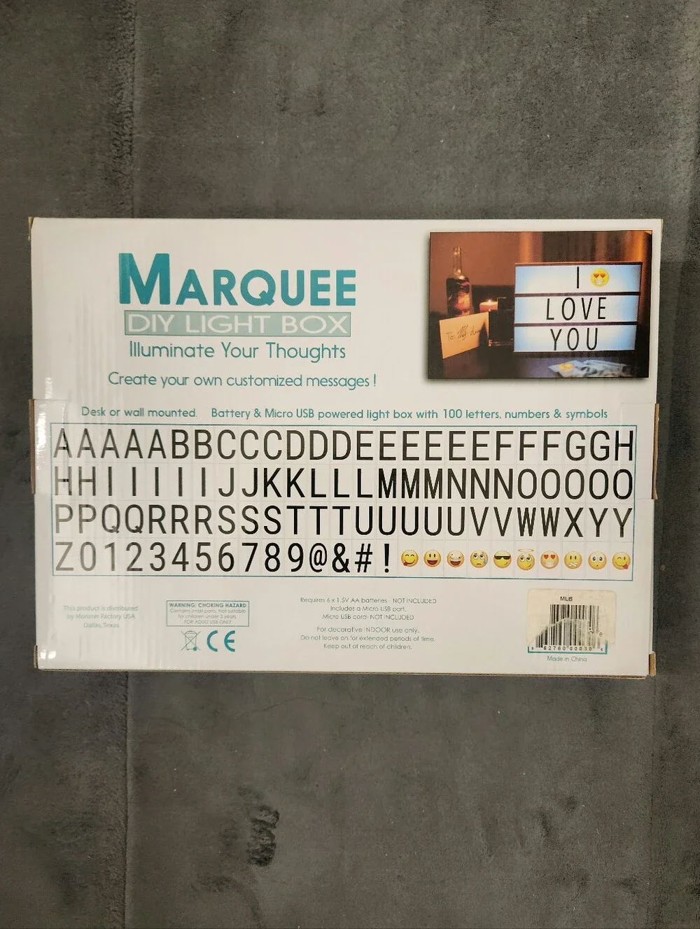 DIY Light Box Sign